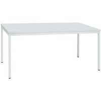 Jídelní stůl Dino se světle šedým podnožím RAL 7035, 160 x 80 x 74,5 cm, světle šedý - Manutan Expert