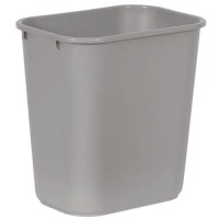 (obrázek pro) Plastový odpadkový koš Rubbermaid Soft, šedý, objem 27 l