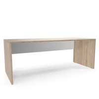 Kancelářský stůl Viva, 200 x 80 x 75 cm, rovné provedení, dub sonoma/bílý