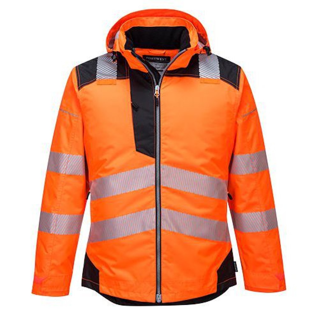 (obrázek pro) Reflexní nepromokavá bunda PW3 Hi-Vis, černá/oranžová, vel. XXL