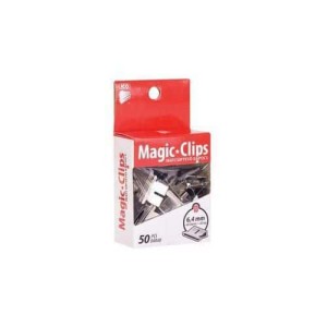 (obrázek pro) Kancelářské sponky Magic clips, 50 ks, 6,4 mm