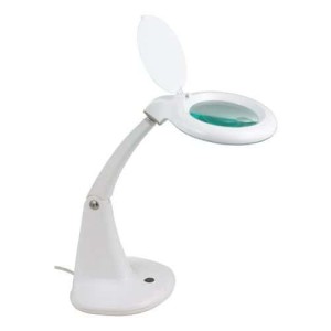 (obrázek pro) LED laboratorní lampa Manutan Expert Potos s kruhovou lupou, 6 W