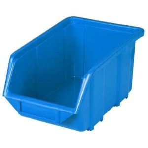 (obrázek pro) Plastový box Ecobox medium 12,5 x 15,5 x 24 cm, modrý